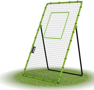 Volleyball Rebounder Net, Lacrosse Baseball Bounce Back Net 5 Adjustable Angles with High-Tension Netting, Portable Volleyball Training Equipment 7x4 ft for Spiking, Bumping, Serving