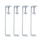 4Pcs Profile Bricklaying Clamp, 12 Inch Galvanized Steel Threaded Rod 2 Inch Adjustable - Heavy Duty