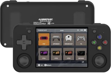 Anbernic RG35XX H Retro Handheld Game Console, Support HDMI TV Output 5G WiFi Bluetooth 4.2, 3.5 Inch IPS Screen Linux System Built-in 64G TF Card 5515 Games (RG35XX H-Black)
