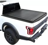 Syneticusa MB Retractable Hard Truck Bed Tonneau Cover Fits 2004-2025 Ford F-150 5’6” (67”) Box Powder Coated Matte Black Aluminum Waterproof Accessories