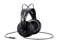 Monoprice 116150 Ultra-Comfortable Modern Retro Over Ear Headphones - Black with 50mm Drivers for Studio PC Apple iPhone iPod Android Smartphone Samsung Galaxy Tablets MP3