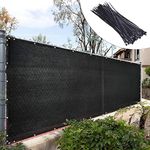 Royal Shade 5' x 10' Black Fence Pr