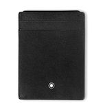Montblanc 4cc 130070 Leather ID Card Holder 12 cm x 9 cm x 0.5 cm Black, Black, 12cm, Modern