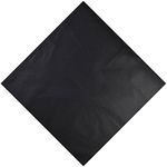 Unisex Men Woman Plain Solid Colour 100% Cotton Bandana Head Neck Wrist Handwrap, Wristband, Scarf, 55 x 55cm (22” x 22”) (Black)