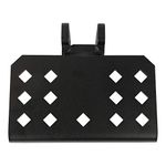 Bulletproof Hitches Step Attachment (Steel, Black Textured Powder Coat, Rated to 1,000lbs) for Retreiving Items from Bed, Rack, Toolbox