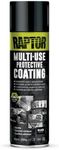 Raptor Liner U-POL Protective Coating Agent Protective Coating 1K Aerosol RMUB/AL Black 1 Part DIY Durable Waterproof UV Protection Black