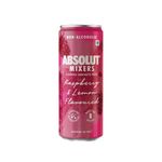 swor Absolut Cocktail Mixers, Raspberry And Lemon Flavour, Pack Of 24, 24 X 250Ml