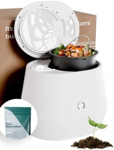 Lomi 1.3 – 3L, Electric Composter (45 Cycles), World’s First Smart Waste That Turns Waste into Natural Fertilizer with a Single Button, Indoor Compost - Kitchen Food Recycler (White, Lomi 1.3)