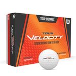 Wilson Golf Tour Velocity Distance, 15 Balls, White, Compression 70, Ionomer for Maximum Distance, WGWR72000