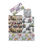 Geluode Monster Truck Wrapping Paper for Boys Men Kids, Racing Car Birthday Gift Wrap, Monster Truck Designs Gift Wrapping Paper 8 Sheets Folded Flat 20 x 28 Inches for Birthday Baby Shower Holiday