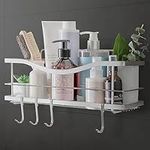 KINCMAX Shower Caddy Basket Shelf - Adhesive No Drilling Organiser Rack in Kitchen or Bathroom - Shower Storage Shelves for Inside Shower