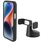 Kenu Airbase Pro | Premium Car Phone Mount | Android Car Mount + iPhone Car Holder, Works with iPhone Xs Max/Xs/X, iPhone 8 Plus/8, iPhone 7 Plus/7 Car Accessories, Samsung Phone Stand | Black