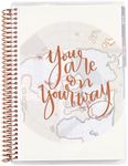 A5 Spiral Bound Travel Journal/Vacation Planner. Track 14 Days of Travel. 3 Tabbed Sections. 160 Pages of Thick 80 lb. Mohawk Paper. Sticker Sheet Included by Erin Condren.