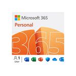 Microsoft 365 Personal | 12-Month Subscription, 1 person | Premium Office apps | 1TB OneDrive cloud storage | Windows/Mac (Email delivery in 2 hours-No CD)