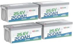 Redodo 4 Pack 24V 200Ah LiFePO4 Bat