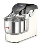 Sunmix Evo 6, 6kg Dough Capacity Spiral Dough Mixer, Timer, 300rpm, Temperature Sensor, Programmble, Touch Screen - Spiral dough mixer for home, bakeries, pizzerias. (White)