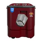 Godrej 10.5 Kg 5 Star Semi-Automatic Top Load Washing Machine With Toughened Glass Lid(2024 Model, WSEDGE JAZZ 105 5.0 DB3 M CSRD, Stainless Steel Drum, Drying at 1440 RPM Speed, Crystal Red)