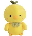 SOFTNETIC Bow Duck Teddy Bear Cute, Soft Toy Great Birthday Gift for Girls & Boys (Yellow)