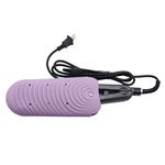 Heat Resistant Silicone Mat Pouch for Hair Styling Tools, Curling & Flat Irons Non-Slip Travel Cover, Small Portable Straightener Pad for Curler Wands Storage, Hot Waver (Purple)