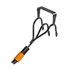 Fiskars QuikFit Cultiweeder, Two devices in one: hoe and push-pull weeder, Tool Head, Black/Orange, 1000681