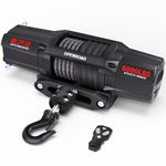 OPENROAD 6000 lb UTV Winch,12 Volt IP67 Waterproof, Electric Trailer Off-Road 6k Winch with 1/4"×50ft Synthetic Rope, Wireless Remote and Winch Stopper