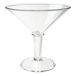 Large 48 oz. Break Resistant Plastic Super Martini Glass, BPA Free, Dishwasher Safe, G.E.T. SW-1419-1-SAN-CL