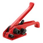 weyleity Poly Strapping Tensioner & Cutter Manual Strapping Tools Heavy Duty Manual Strapping Tensioner Cutter Cord Strapping Machine Windlass for 1/2" -3/4" Width Polyester Polyproplyn Strap (Red)