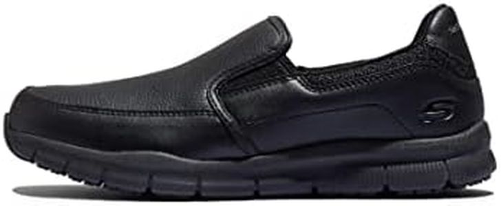 Skechers Men's Nampa-Groton Food Service Shoe, Black, 13