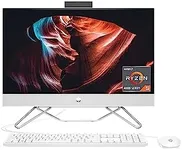 HP All-in-One PC, 23.8" FHD Micro-Edge Touchscreen Display, AMD Ryzen 5 Processor, AMD Radeon Graphics, 12 GB RAM, 512 GB SSD, Windows 11 Home OS, Wi-Fi (24-cb1142)