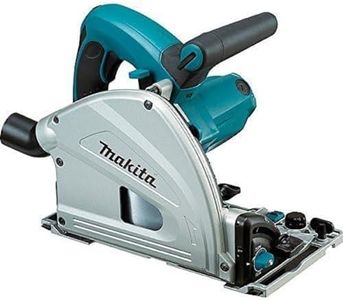 Makita SP6000 6-1/2" Plunge Cut Circular Saw, Blue with 194368-5 Guide Rail, 55-Inch,Silver