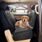 Caresful Luxurious Pet Dog Back Seat Cover Protector Waterproof Hammock for Dogs Backseat Protection