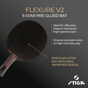 STIGA Flexure V2 Table Tennis Bat – Professional Ping Pong Paddle