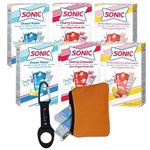 THE EMBELLISH AVENUE Quench & Go Bundle - Assorted Fruit Flavors Drink Mixes Bundle with The Embellish Avenue Water Bottle holder and Pouch Organizer - Includes Sonic Cherry Limeade, Ocean Water and Strawberry lemonade Flavors- Sugar Free Water Enhancer- 6boxes- 2boxes each flavours-36packets total