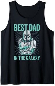 Star Wars The Mandalorian and Grogu Best Dad in the Galaxy Tank Top