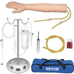 VEVOR Iv Kit Iv Practice Arm Phlebotomy Venipuncture Practice Kit Iv Simulation Arm Iv Injection Practice Medical Educational Training And Teaching Model For Nurse And Apprentice Doctor