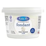 Satin Ice Rolled Fondant - Shimmer - 450 g (Pearl, 450 G)