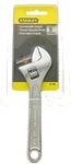 Stanley Chrome Vanadium Steel Adjustable Wrench, 200 mm Size