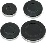 Spares2go (Non Universal Oven Cooker Hob Gas Burner Crown & Flame Cap Kit for Indesit Oven/Cooker/Hob (Small, 2 Medium & Large, 55mm - 100mm)