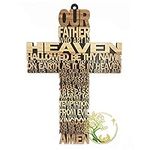 Our father prayer cross made from o