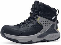 ACE Work Boots Arrow, Men's 6" Nano Composite Toe (NCT) Slip Resistant Work Boots, Water Resistant, Black, Men's 10.5 Medium