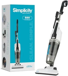 Simplicity Vacuums Corded Stick Vacuum Cleaner for Home, Bagless Vacuum with Two Speeds for Powerful Suction, Certified HEPA Vacuum, Ideal Vacuum for Hardwood and Tile Floors, S60 Spiffy