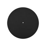 Turntable Slipmat Wool Mat, 12 Inch Turntable Mat Anti-Static for LP Vinyl Record，Record Player Accessories Professional Tuning Equipment Improve Sound (Black)