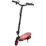 HOMCOM 120W E-Scooter Folding Electric Scooter with 12km/h Maximum Speed, Three Mode LED Headlight, Adjustable Height, Warning Bell, for Ages 7-14 Years - Red