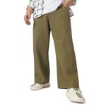 Urbano Plus Men's Dark Olive Loose Baggy Fit Washed Jeans Non-Stretchable (plusjeanloosep-02-dolive-42)