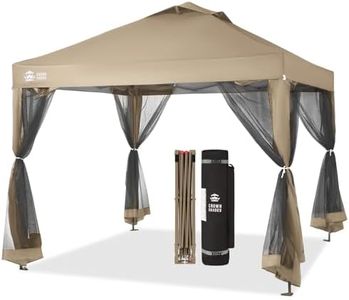 CROWN SHADES Pop up Canopy Including 4 Removable nettings