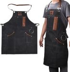 BBQ Apron Large, Black, Large