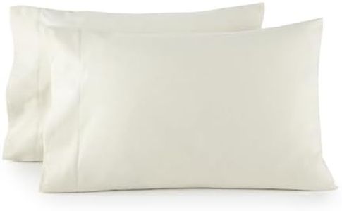 Organic Flannel Pillowcases King Size Set of 2 - Ultra Comfortable 100% Organic Cotton Pillow Cases King Size with Premium Smooth Brushed Finish and Envelope Closure (Natural, King)