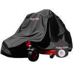 Tough Cover Premium Zero-Turn Mower Cover Heavy Duty 600D Marine Grade Fabric, Universal Fit Lawn Mower Covers, Protects Against Water, UV, Dust, Dirt, Wind for Outdoor Protection (Black)