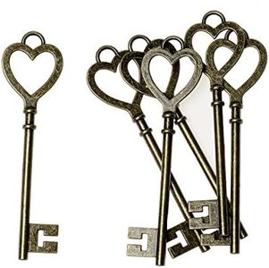 Darice Breloque vintage en laiton en forme de cœur