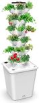 Sjzx Tower Garden Hydroponics Growing System,Indoor Smart Garden,Nursery Germination Kit Including Smart Plug，Water Pump(No Seedlings Included)